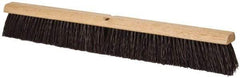 PRO-SOURCE - 30" Heavy Duty Polypropylene Push Broom - 3-1/4" Bristle Length, Wood Block, Threaded Handle Connection, Handle Sold Separately - Apex Tool & Supply