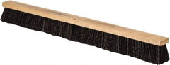 PRO-SOURCE - 36" Heavy Duty Polypropylene Push Broom - 3-1/4" Bristle Length, Wood Block, Threaded Handle Connection, Handle Sold Separately - Apex Tool & Supply