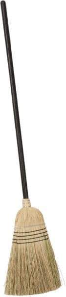 PRO-SOURCE - 56" OAL Corn Bristle Broom - Wood Handle - Apex Tool & Supply