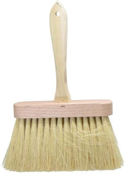 PRO-SOURCE - Tampico Surface Preparation Kalsomine Brush - 4" Bristle Length, 6-1/2" Wide, Wood Handle - Apex Tool & Supply
