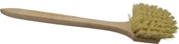PRO-SOURCE - 2" Bristle Length, Polypropylene Utility Scrub Brush - 20" OAL, Hardwood Block - Apex Tool & Supply