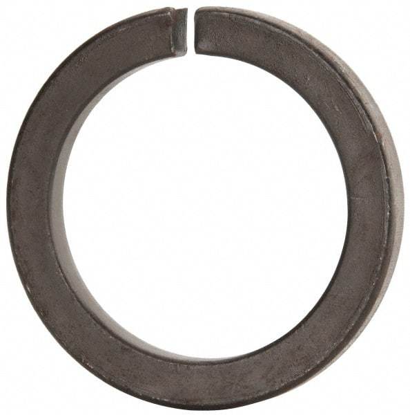 Value Collection - 3", 2.008" ID, 0.458" Thick Split Lock Washer - Grade 8 Spring Steel, Uncoated, 2.008" Min ID, 2.039" Max ID, 4.074" Max OD - Apex Tool & Supply