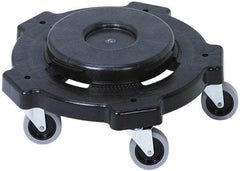 Continental - Round Polyethylene Twist-On Trash Can Dolly - Compatible with 20, 32, 44 & 55 Gal Containers, Compatible with Huskee 2000, 3200, 4444, 5500 - Apex Tool & Supply