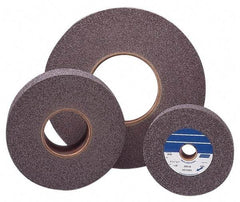 Norton - 6" Diam, 1" Face Width, 1" Center Hole, Fine Grade, Silicon Carbide Deburring Wheel - Unitized, Soft Density 2 Grade - Apex Tool & Supply