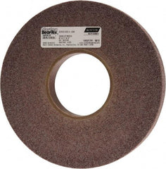 Norton - 8" Diam, 1" Face Width, 3" Center Hole, Medium Grade, Aluminum Oxide Deburring Wheel - Convolute, Hard Density 8 Grade, 4,500 RPM - Apex Tool & Supply