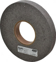 Norton - 8" Diam, 1" Face Width, 3" Center Hole, Fine Grade, Silicon Carbide Deburring Wheel - Convolute, Hard Density 9 Grade, 4,500 RPM - Apex Tool & Supply