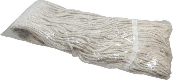 PRO-SOURCE - 5" White Head Band, Large Cotton Cut End Mop Head - 4 Ply, Clamp Jaw Connection, Use for General Purpose - Apex Tool & Supply