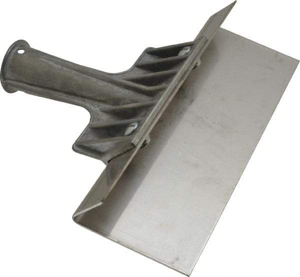 Haviland - Stiff Stainless Steel 1-Edge Scraper - 8" Blade Length, 8" Long Stainless Steel Handle - Apex Tool & Supply