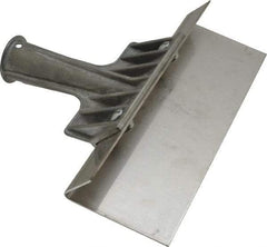 Haviland - Stiff Stainless Steel 1-Edge Scraper - 8" Blade Length, 8" Long Stainless Steel Handle - Apex Tool & Supply