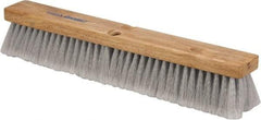 PRO-SOURCE - 18" General Purpose Polypropylene Push Broom - 3" Bristle Length, Wood Block, Threaded Handle Connection, Handle Sold Separately - Apex Tool & Supply