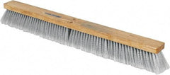 PRO-SOURCE - 30" General Purpose Polypropylene Push Broom - 3" Bristle Length, Wood Block, Threaded Handle Connection, Handle Sold Separately - Apex Tool & Supply