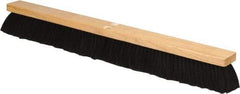 PRO-SOURCE - 30" General Purpose Horsehair Push Broom - 3" Bristle Length, Wood Block, Threaded Handle Connection, Handle Sold Separately - Apex Tool & Supply