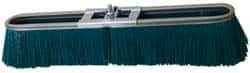 PRO-SOURCE - 24" Rough Surface Polypropylene Push Broom - 3" Bristle Length, Metal Block, Bolt-On Handle Connection - Apex Tool & Supply
