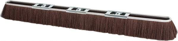 PRO-SOURCE - 36" Rough Surface Polypropylene Push Broom - 3" Bristle Length, Metal Block, Bolt-On Handle Connection - Apex Tool & Supply