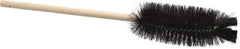PRO-SOURCE - 2-3/8" Diam Bristle Bottle Brush - 16" OAL, 5" Head Length, Wood Handle - Apex Tool & Supply