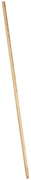 PRO-SOURCE - 54 x 15/16" Wood Handle for Push Brooms - Threaded Connection, Tan - Apex Tool & Supply