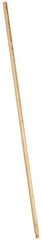 PRO-SOURCE - 54 x 15/16" Wood Handle for Push Brooms - Threaded Connection, Tan - Apex Tool & Supply