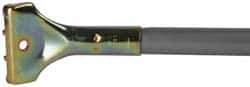 PRO-SOURCE - 60 x 1" Metal Handle for Steel Channel Push Brooms - Bolt-On Connection, Gray - Apex Tool & Supply