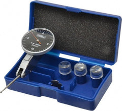 Fowler - 0.0005 Inch Dial Graduation, Dial Test Indicator - 1-1/2 Inch Black Dial, 0-10-0 Dial Reading - Apex Tool & Supply