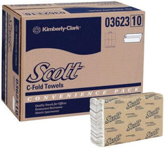 Scott - 1 Ply White C-Fold Paper Towels - 10-1/8" Wide - Apex Tool & Supply