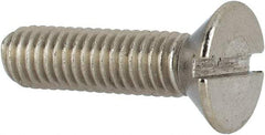 Value Collection - #10-32 UNF, 3/4" OAL Slotted Drive Machine Screw - Flat Head, Grade 316 Stainless Steel, Uncoated, Without Washer - Apex Tool & Supply