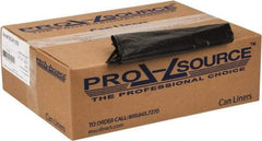 PRO-SOURCE - 0.8 mil Thick, Household/Office Trash Bags - 33" Wide x 39" High, Black - Apex Tool & Supply