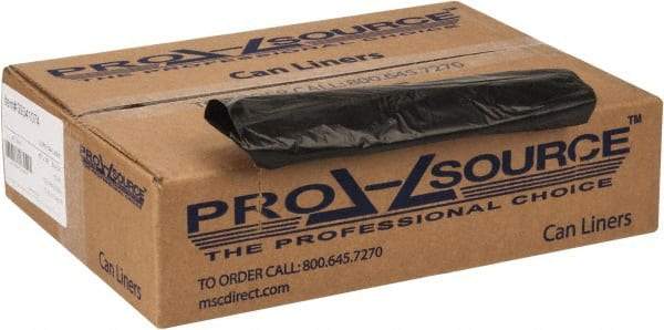 PRO-SOURCE - 0.8 mil Thick, Household/Office Trash Bags - 40" Wide x 46" High, Black - Apex Tool & Supply