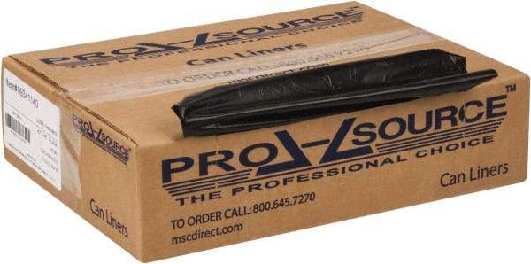 PRO-SOURCE - 0.8 mil Thick, Household/Office Trash Bags - 43" Wide x 48" High, Black - Apex Tool & Supply