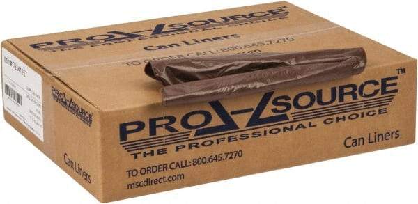PRO-SOURCE - 0.8 mil Thick, Household/Office Trash Bags - 38" Wide x 58" High, Black - Apex Tool & Supply