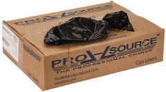 PRO-SOURCE - 1 mil Thick, Heavy-Duty Trash Bags - 40" Wide x 46" High, Black - Apex Tool & Supply
