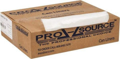 PRO-SOURCE - 0.8 mil Thick, Household/Office Trash Bags - 40" Wide x 46" High, Clear - Apex Tool & Supply