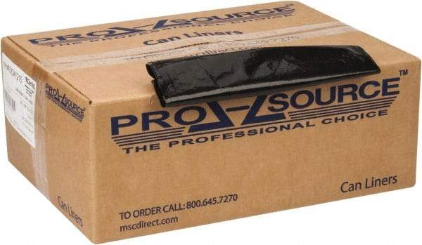 PRO-SOURCE - 1.25 mil Thick, Heavy-Duty Trash Bags - 38" Wide x 58" High, Black - Apex Tool & Supply