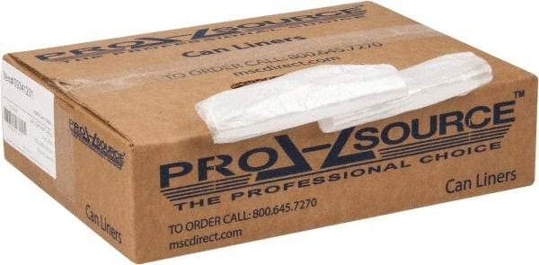 PRO-SOURCE - 0.31 mil Thick, Household/Office Trash Bags - 24" Wide x 24" High, Clear - Apex Tool & Supply