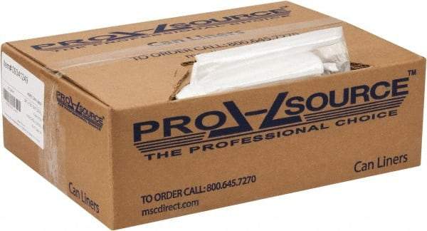PRO-SOURCE - 0.31 mil Thick, Household/Office Trash Bags - 24" Wide x 33" High, Clear - Apex Tool & Supply
