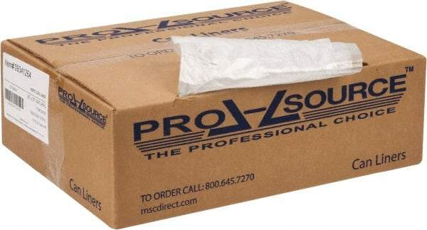 PRO-SOURCE - 0.39 mil Thick, Household/Office Trash Bags - 30" Wide x 37" High, Clear - Apex Tool & Supply