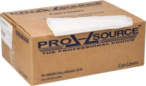 PRO-SOURCE - 0.43 mil Thick, Household/Office Trash Bags - 33" Wide x 40" High, Clear - Apex Tool & Supply