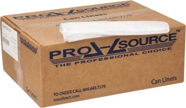 PRO-SOURCE - 0.87 mil Thick, Household/Office Trash Bags - 38" Wide x 60" High, Clear - Apex Tool & Supply