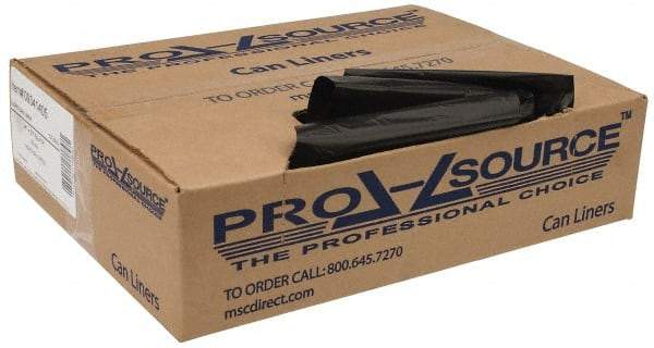 PRO-SOURCE - 0.6 mil Thick, Household/Office Trash Bags - 23" Wide x 24" High, Black - Apex Tool & Supply