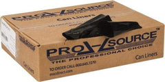 PRO-SOURCE - 0.6 mil Thick, Household/Office Trash Bags - 24" Wide x 31" High, Black - Apex Tool & Supply