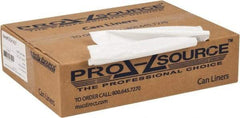 PRO-SOURCE - 0.8 mil Thick, Household/Office Trash Bags - 33" Wide x 39" High, White - Apex Tool & Supply