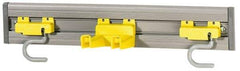 Rubbermaid - 4-1/4" Projection, Plastic Wall Strip Organizer - 18" OAL - Apex Tool & Supply