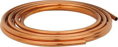 Mueller Industries - 20' Long, 1/2" OD x 3/8" ID, Copper Seamless Tube - 0.035" Wall Thickness, 0.198 Ft/Lb - Apex Tool & Supply