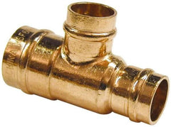 B&K Mueller - 3/4 x 1/2 x 3/4" Copper Pipe Tee - C x C x C, Presoldered - Apex Tool & Supply
