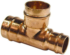 B&K Mueller - 3/4 x 3/4 x 1/2" Copper Pipe Tee - C x C x C, Presoldered - Apex Tool & Supply