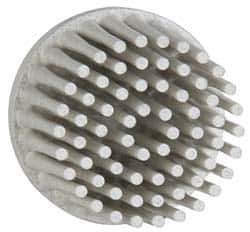 3M - 1" 120 Grit Ceramic Straight Disc Brush - Fine Grade, Type R Quick Change Connector, 5/8" Trim Length - Apex Tool & Supply