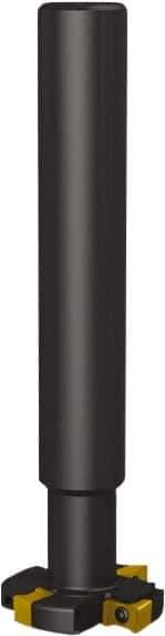 Seco - Shank Connection, 1/2" Cutting Width, 7/8" Depth of Cut, 3" Cutter Diam, 4 Tooth Indexable Slotting Cutter - 1-1/4" Shank Diam, R335.18 Toolholder, LNK.. 08.. Insert, Right Hand Cutting Direction - Apex Tool & Supply