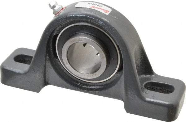 Browning - 1" ID, 5-1/2" OAL x 2-13/16" OAH Pillow Block Air Handling - 1,651 Lb Static Cap, 2,801 Lb Dyn Cap, 4-1/8" Btw Mnt Hole Ctrs, 1-7/16" Base-to-Ctr Ht, Cast Iron - Apex Tool & Supply