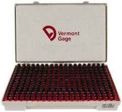 Vermont Gage - 250 Piece, 0.2515-0.5005 Inch Diameter Plug and Pin Gage Set - Plus 0.0002 Inch Tolerance, Class ZZ - Apex Tool & Supply