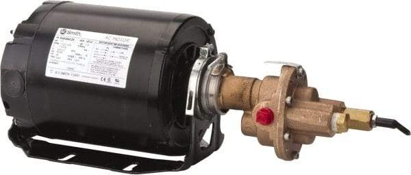 Pentair - 1/2 hp, 3/8 Port, -40 to 210°F Fluid Temp, Carbonator Gear Pump - Bronze, 3/8 Inlet Size, 4.25 GPM, NPT - Apex Tool & Supply