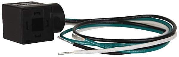 ARO/Ingersoll-Rand - 30mm Stacking Solenoid Valve Connector with 18" Lead Wire - For Use with 1/8 NPT - Apex Tool & Supply